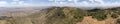 180 degree wide aerial panorama of the Ngong Hills near Nairobi, Kenya Royalty Free Stock Photo