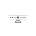 360 degrees camera hand drawn outline doodle icon. Royalty Free Stock Photo