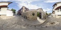 360 degrees panorama of the Ethnographic Museum in Plovdiv, Bulgaria