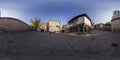 360 degrees panorama of Hisar kapiya square in Plovdiv, Bulgaria