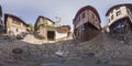 360 degrees panorama of the old town in Plovdiv, Bulgaria