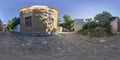 360 degrees panorama of a street in Plovdiv, Bulgaria