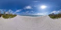 360 degrees photo Miami Beach Surfside sand and ocean