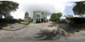 360 degree panorama: Church of Our Lady of the Immaculate Conception (Hilongos, Leyte) Royalty Free Stock Photo