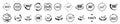 360 degrees vector icon set. Rotate symbol set. Vector illustration Royalty Free Stock Photo