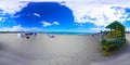360 degrees view of world famous Maimi Beach shore Royalty Free Stock Photo