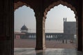 Inside Jama Masjid mosque in Dehli