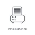 Dehumidifier linear icon. Modern outline Dehumidifier logo conce