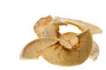 Dehydrated Apple Slices Isolated