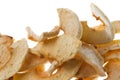 Dehydrated Apple Slices Isolated Royalty Free Stock Photo