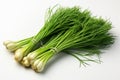 Dehydrated Chive on white background