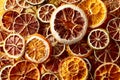 Dehydrated crispy citrus slices Royalty Free Stock Photo