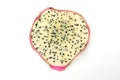 Dehydrating Dragonfruit on white background Royalty Free Stock Photo