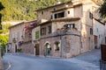 Deia traditional stone village in Majorca Tramuntana mountain Balearic Spain.Beautiful village in Mallorca Deia Royalty Free Stock Photo