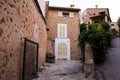 Deia traditional stone village in Majorca Tramuntana mountain Balearic Spain.Beautiful village in Mallorca Deia Royalty Free Stock Photo