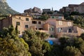 Deia traditional stone village in Majorca Tramuntana mountain Balearic Spain.Beautiful village in Mallorca Deia Royalty Free Stock Photo