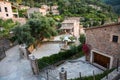 Deia traditional stone village in Majorca Tramuntana mountain Balearic Spain.Beautiful village in Mallorca Deia Royalty Free Stock Photo