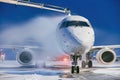 Deicing of airplane