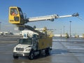 Deicing Truck at Pearson International Airport in Toronto, Canada