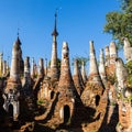 In Dein Temple in Myanmar. Royalty Free Stock Photo