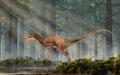 Deinonychus in a Forest