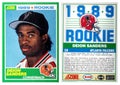 Deion Sanders rookie card from Score card