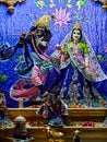 Deities in Sri Krishna Balaram Mandir, ISKCON Temple of Vrindavan Royalty Free Stock Photo