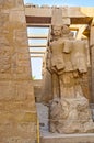 The deity Amun Ra in Karnak Temple