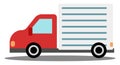 Deivery truck, illustration, vector Royalty Free Stock Photo