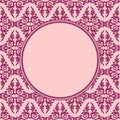 Dekorativnaja round frame seamless pattern