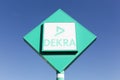 Dekra logo on a panel