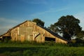 Dilapidated barn in rural Mississippi Royalty Free Stock Photo