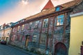A delapidated, historic wooden building; Old Towne Tallinn, Estonia Royalty Free Stock Photo