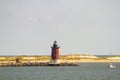 Delaware Breakwater East End Lighthouse in Delaware Bay Royalty Free Stock Photo