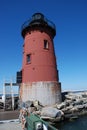 Delaware Breakwater Lighthouse Royalty Free Stock Photo