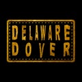 Delaware Dover Seal Map Design Royalty Free Stock Photo