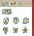 Delaware Flag Set, Flag Set #246