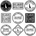 Delaware Middletown Seal Map Design Royalty Free Stock Photo