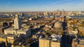 Aerial View Over Camden New Jersey Downtown Philadelphia Visable Royalty Free Stock Photo