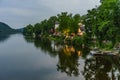 Delaware river at summer from Historic New Hope, PA