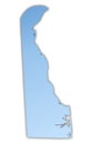 Delaware(USA) map