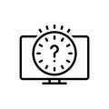 Black line icon for Delay, detain and make Royalty Free Stock Photo