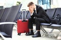 Delayed flight Royalty Free Stock Photo