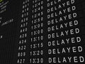 Delayed Flights Royalty Free Stock Photo