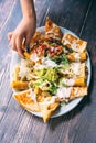 A delcious quesadillas platter Royalty Free Stock Photo