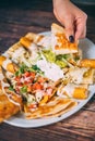 A delcious quesadillas platter Royalty Free Stock Photo