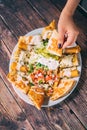 A delcious quesadillas platter Royalty Free Stock Photo