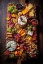 delectable cheese and charcuterie board
