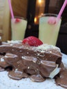 Delectable chocolate Turkish dessert
