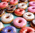 Delectable Delights: 3D Render of Tempting Donuts Royalty Free Stock Photo